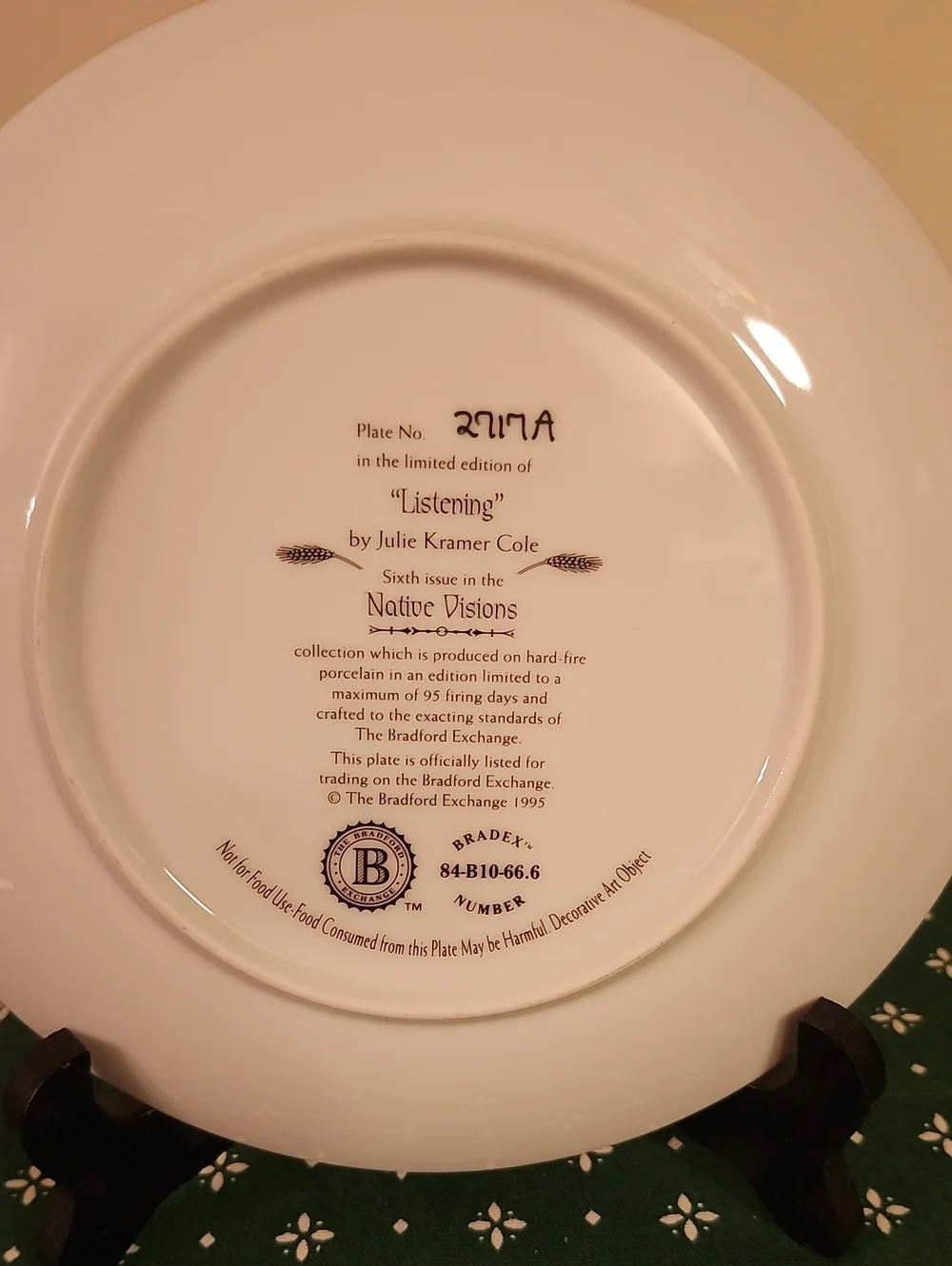 Native Visions Decorative Collector Plate 
